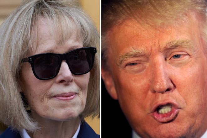 E. Jean Carroll nach ihrer Aussage gegen Donald Trump am Donnerstag in New York City.