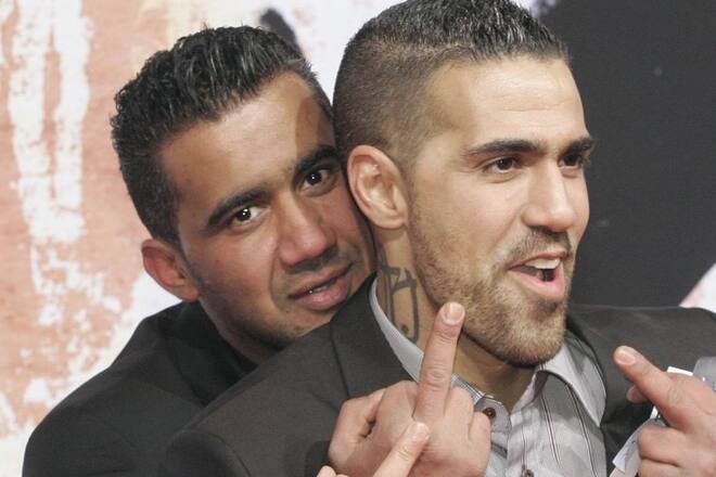 Arafat Abou-Chaker (l.) und Bushido auf der Premiere des Films «Zeiten ändern dich» im Jahr 2010 in Berlin.