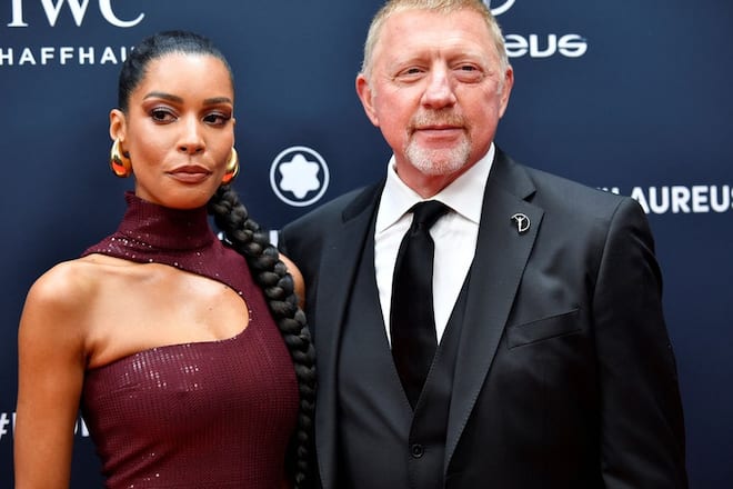 Eleganter Auftritt: Ex-Tennis-Held Boris Becker (55) mit Freundin Lilian (33) bei den Laureus Sports Awards in Paris