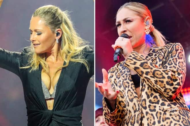 Linda Teodosiu (r.) ist Backgroundsängerin bei Helene Fischer.