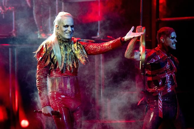 Chris Harms (l.) vertritt Deutschland mit seiner Band Lord of the Lost beim ESC.