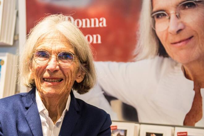 Bestseller-Autorin: Donna Leon auf der Frankfurter Buchmesse 2022.
