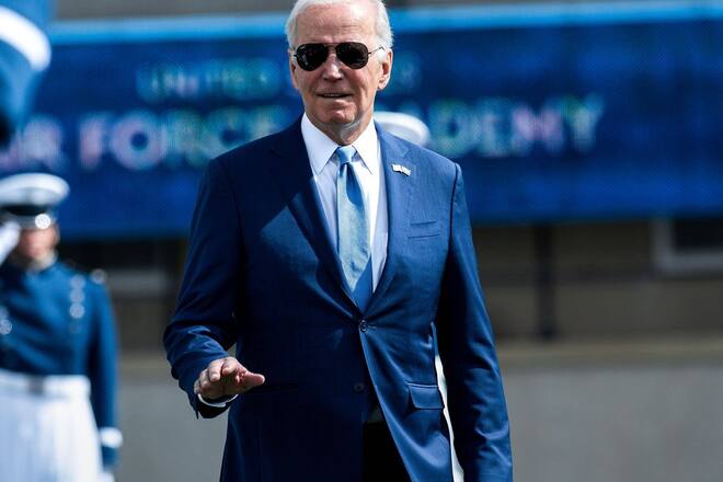 US-Präsident Joe Biden geht es nach seinem Sturz gut.