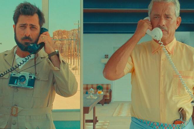 Jason Schwartzman (l.) und Tom Hanks in «Asteroid City».