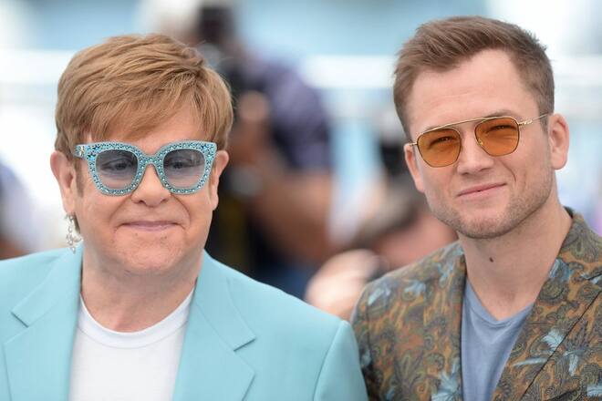 Sir Elton John (li.) mit «Rocketman»-Star Taron Egerton.