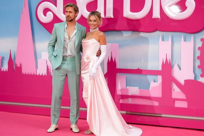 Margot Robbie und Ryan Gosling auf der Londoner «Barbie»-Premiere.