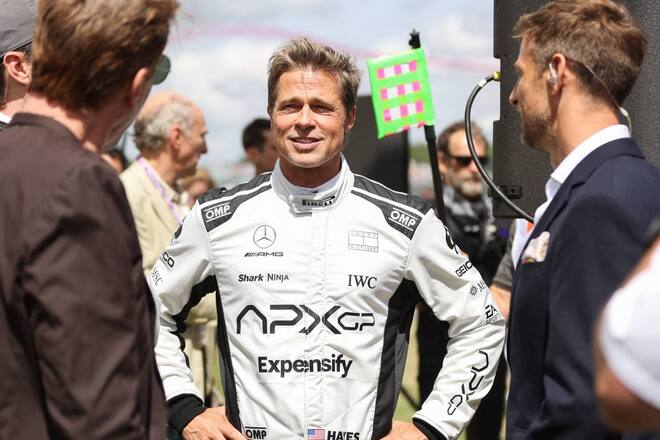 Brad Pitt hinter den Kulissen seines neuen Films.