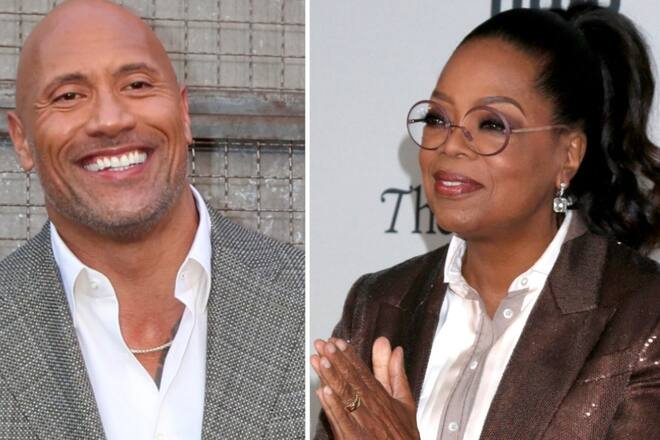 Oprah Winfrey und Dwayne Johnson kündigen Direkthilfen für die Maui-Brandopfer an.