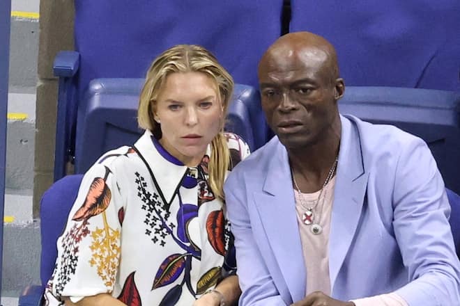 Laura Strayer und Seal sahen sich ein Drittrunden-Match in New York an.