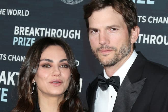 Mila Kunis und Ashton Kutcher auf einem Event im April.