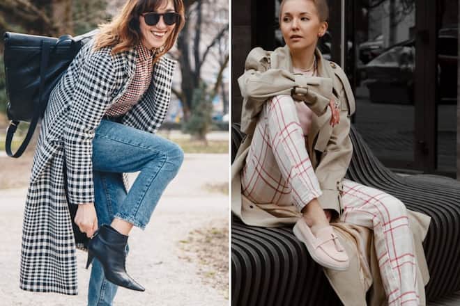 Karomuster und Loafer sind typisch für den angesagten Brit-Chic-Style.