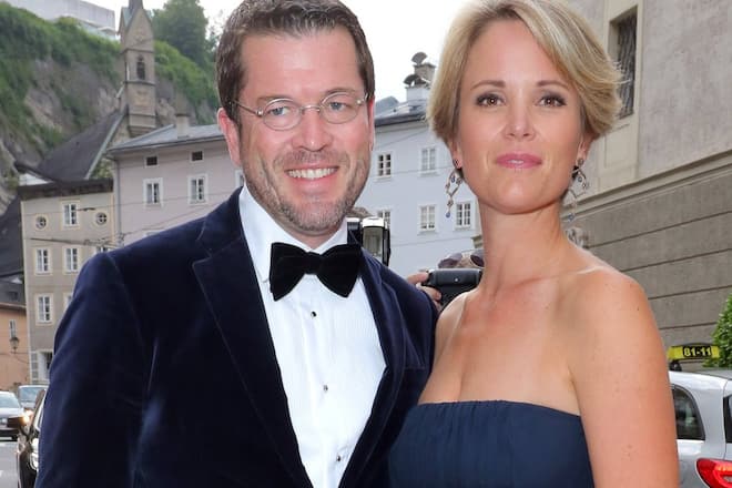 Karl-Theodor und Stephanie zu Guttenberg im Jahr 2016 in Salzburg.