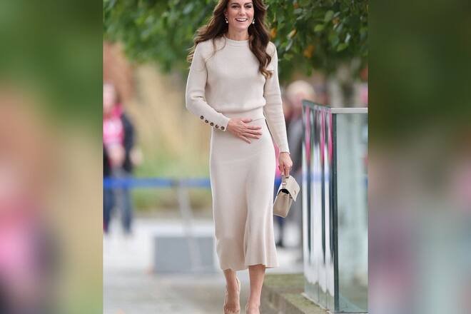 Prinzessin Kate besucht die Nottingham Trent University.