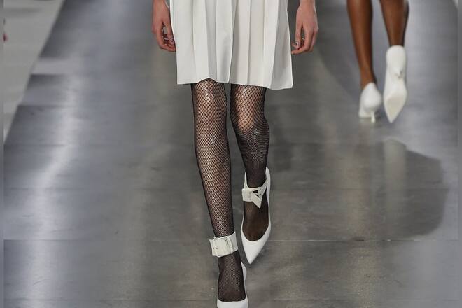 Die Netz-Variante bleibt ein Klassiker in Sachen Strumpfhose.