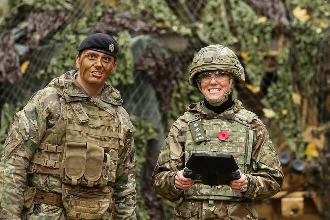 Prinzessin Kate während ihres Besuchs auf dem Trainigsgelände der «1st The Queen's Dragoon Guards».