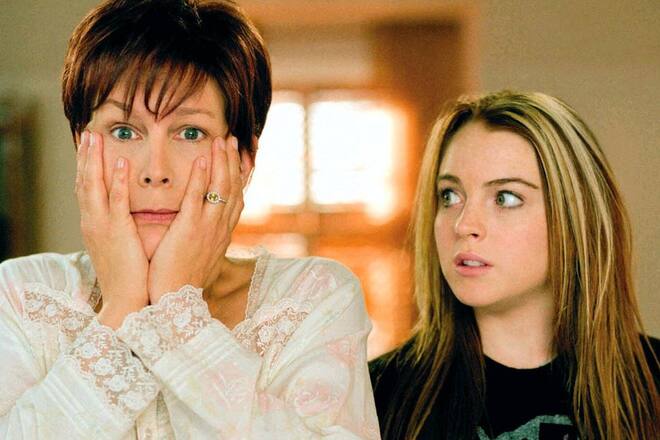 Lindsay Lohan und Jamie Lee Curtis (l.) in «Freaky Friday - Ein voll verrückter Freitag».