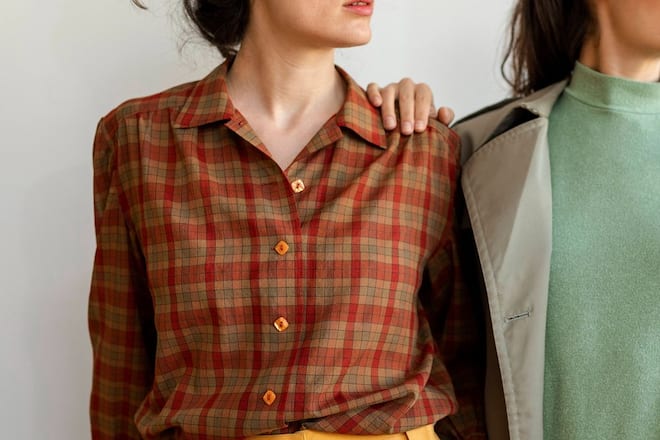 Ein kariertes Vintage-Hemd passt gut in die Herbst- und Winter-Garderobe.