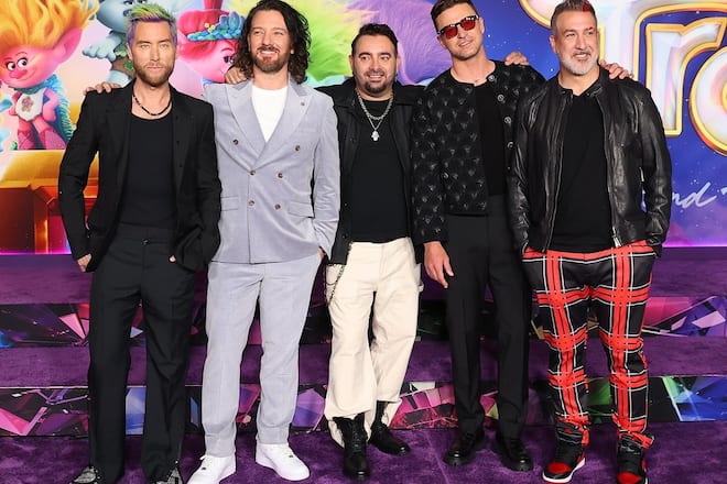 Alle wieder vereint: *NSYNC bei der Premiere von «Trolls - Gemeinsam stark».