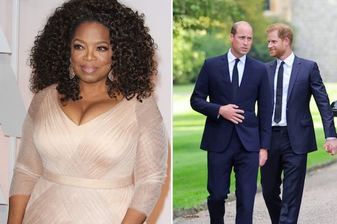 Oprah Winfrey (l.) äußert sich zur möglichen Aussöhnung von William und Harry.