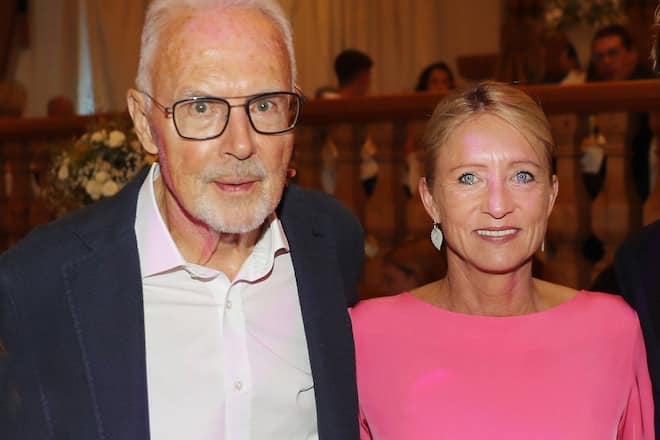Heidi und Franz Beckenbauer bei einem Auftritt in Bad Griesbach.