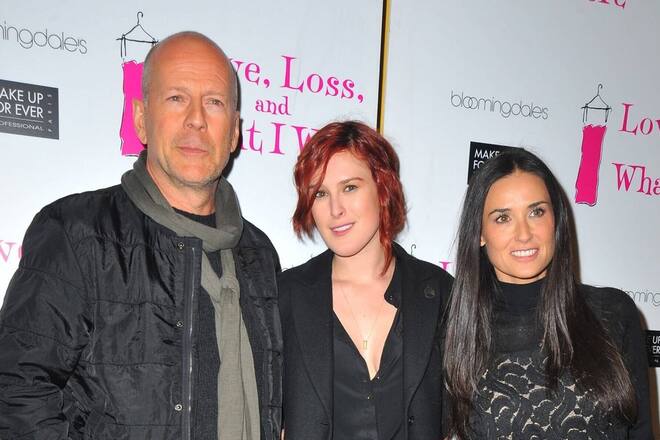 Demi Moore und Bruce Willis mit ihrer Erstgeborenen Rumer Willis.