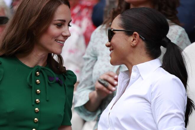 Prinzessin Kate und Herzogin Meghan besuchten 2019 gemeinsam das Tennis-Turnier in Wimbledon.