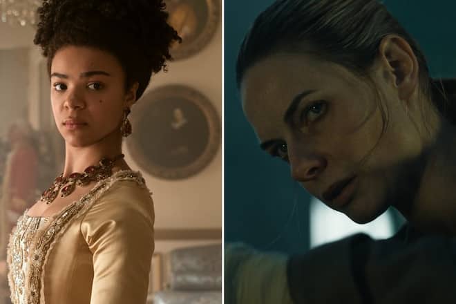 «Queen Charlotte: Eine Bridgerton-Geschichte» (li.) und «Silo» gehören zu den mit Spannung erwarteten Serien im Mai.