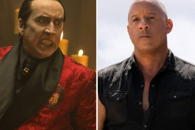 Theatralisch bis übercool: Nicolas Cage (li.) als furioser Vampirfürst Dracula und Vin Diesel als stoischer PS-Held Dom.