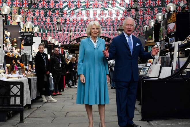 König Charles III. und Königin Camilla in Covent Garden.