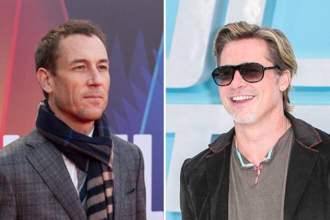Tobias Menzies (l.) wird neben Brad Pitt in dessen neuem Formel-1-Film zu sehen sein.