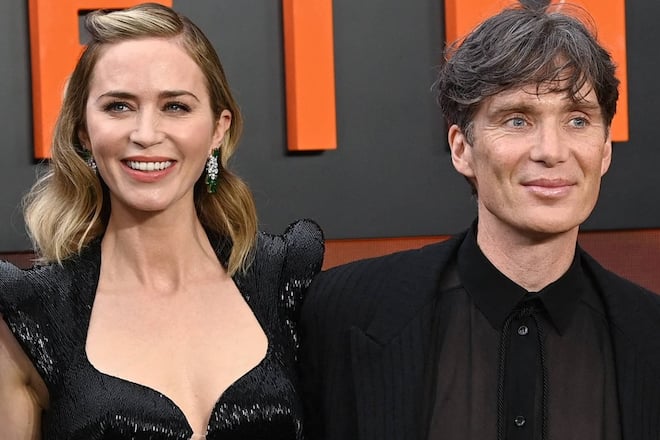 Emily Blunt und Cillian Murphy posierten bei der Premiere in London für die Fotografen. Kurz danach verliessen sie die Feier, weil der Schauspielerstreik in Hollywood ausgerufen wurde.