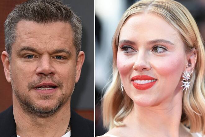 Kamen sich bei einem Filmdreh näher, als gewollt: Matt Damon und Scarlett Johansson.