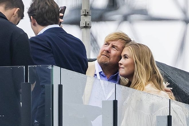 Willem-Alexander und Amalia in Zandvoort.