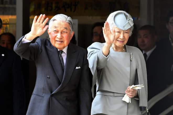 Kaiser Akihito und Kaiserin Michiko