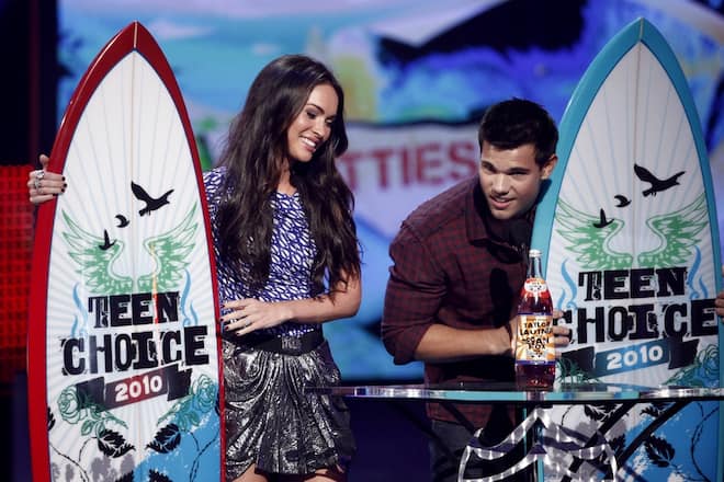 Teen Choice Awards 2010 Robert Pattinson Sandra Bullock Megan Fox