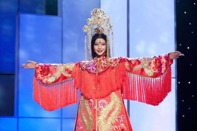 Miss Universe 2011 Probe Nationenkostüm Miss China