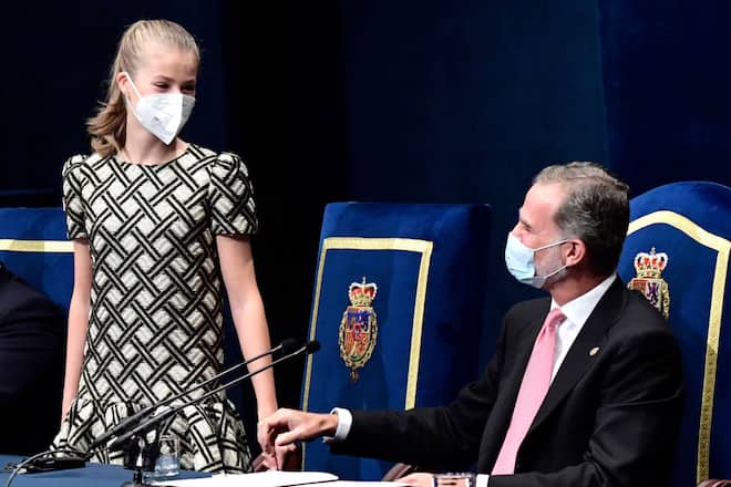 König Felipe und Tochter Prinzessin Leonor von Spanien