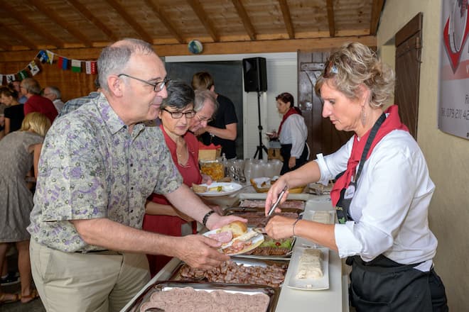 1. August Wanderung mit Bundesrat Guy Parmelin. Bild© Remo Naegeli