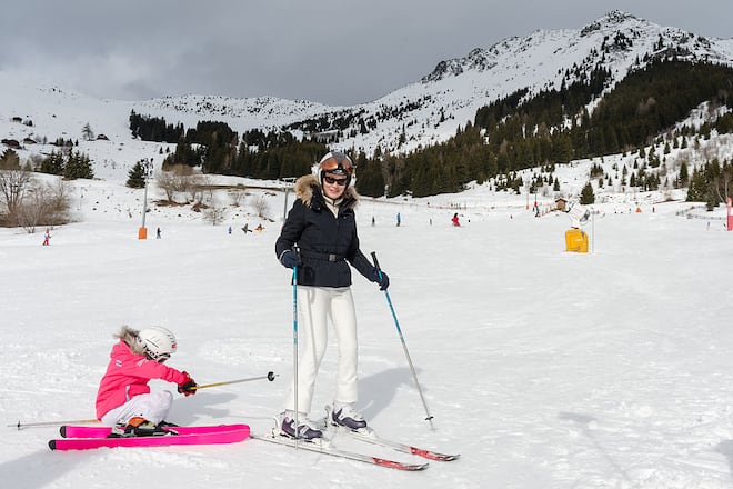 Prinzessin Eléonore Königin Mathilde von Belgien in Verbier