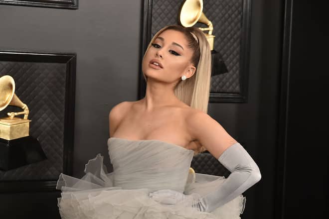 LOS ANGELES, CA - JANUARY 26: Ariana Grande attends the 62nd Annual Grammy Awards at Staples Center on January 26, 2020 in Los Angeles, CA. (Photo by David Crotty/Patrick McMullan via Getty Images)