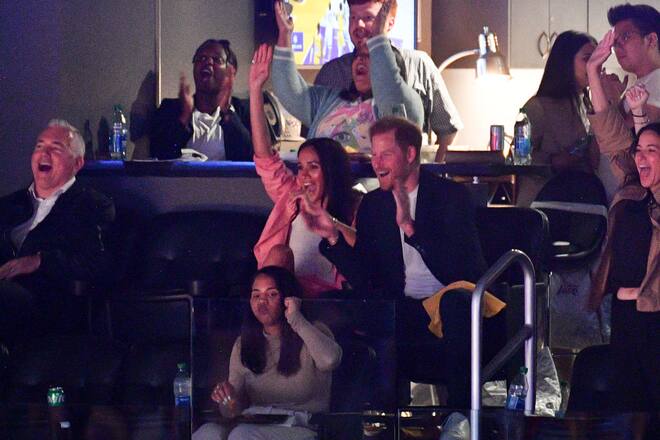 Herzogin Meghan und Prinz Harry NBA-Spiel LA Lakers