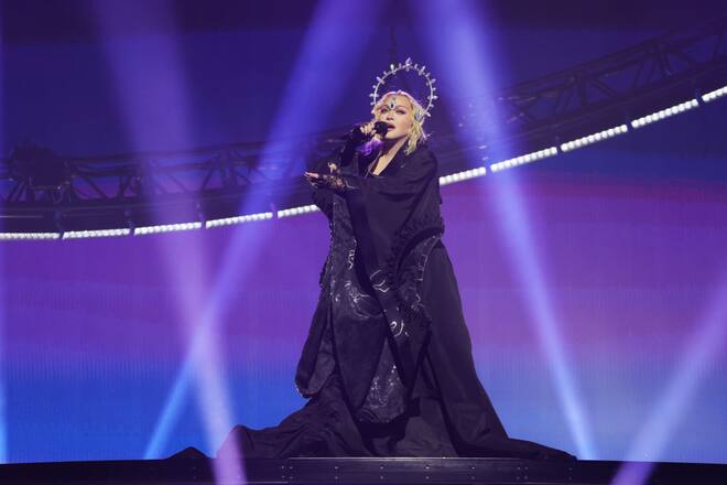Madonna beim Eröffnungskonzert ihrer «The Celebration Tour» in London.