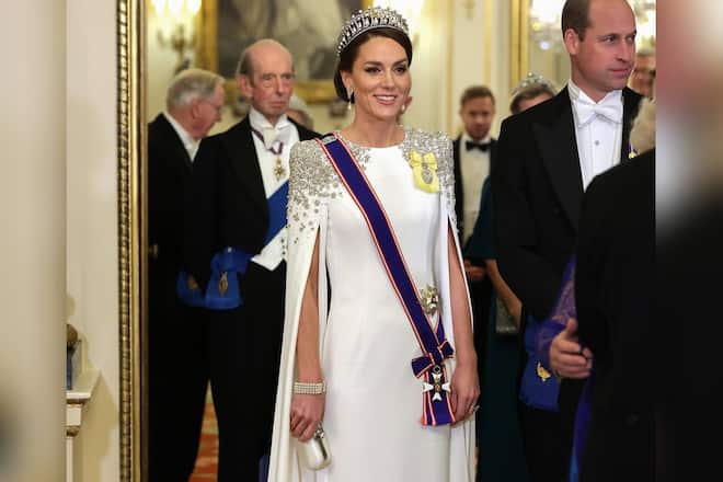 Prinzessin Kate glänzte in Weiss.