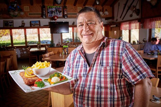 Gustav Gattlen Restaurant Dorbia Schweiz