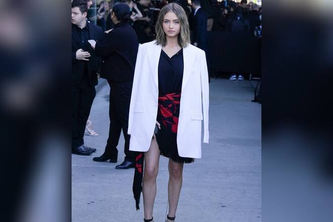 Leni Klum meistert das Blitzlichtgewitter in New York.