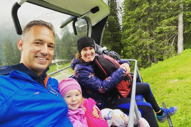 Martina Hingis mit Familie