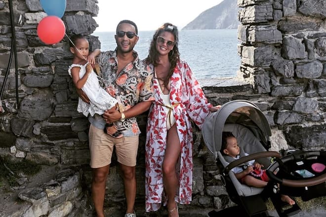 Chrissy Teigen John Legend Luna Miles Ferien in Portofino 2019