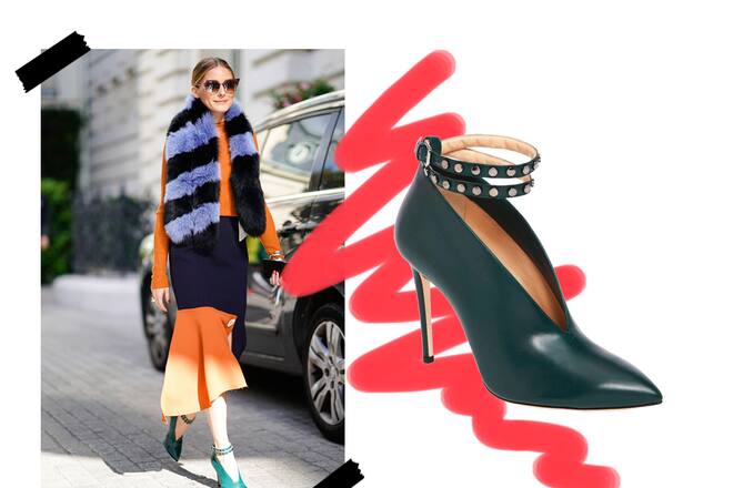 Collage Street Style Fashion Week Paris mit High Heel von Jimmy Choo