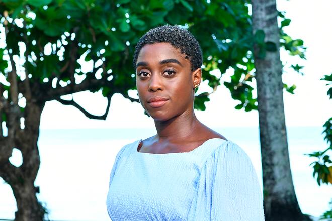 MONTEGO BAY, JAMAICA - APRIL 25: Cast member Lashana Lynch attends the "Bond 25" film launch at Ian Fleming's home "GoldenEye" on April 25, 2019 in Montego Bay, Jamaica. (Photo by Slaven Vlasic/Getty Images for Metro Goldwyn Mayer Pictures)