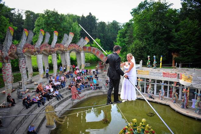 Hochzeit Ximena und Freddy Nock Hochseil